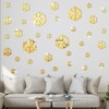 Gersoniel 30 Pieces Winter Snowflakes Stickers Acrylic 3D Mirror Wall