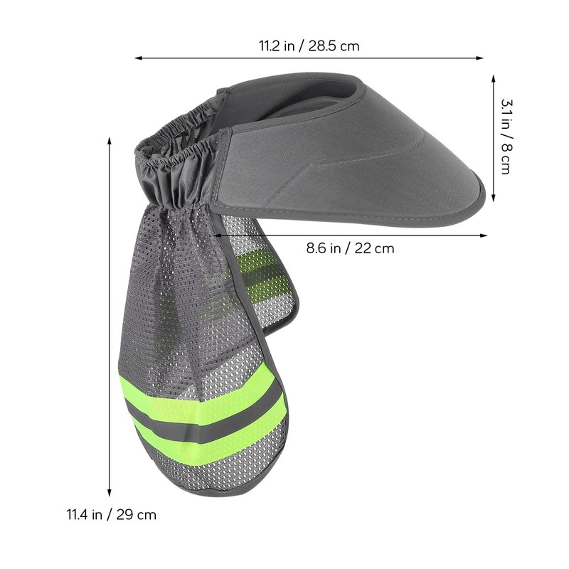 iplusmile Sun Shade for Helmets, For Construction Sites, Heatstroke Protection,