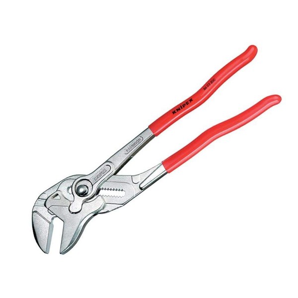 Knipex Pliers Wrench pliers and a wrench in a single tool chrome-plated, plastic coated 300 mm (self-service card/blister) 86 03 300 SB