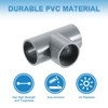 uxcell 3/4" PVC Tee, 12 Pcs 3 Way Elbow Connector