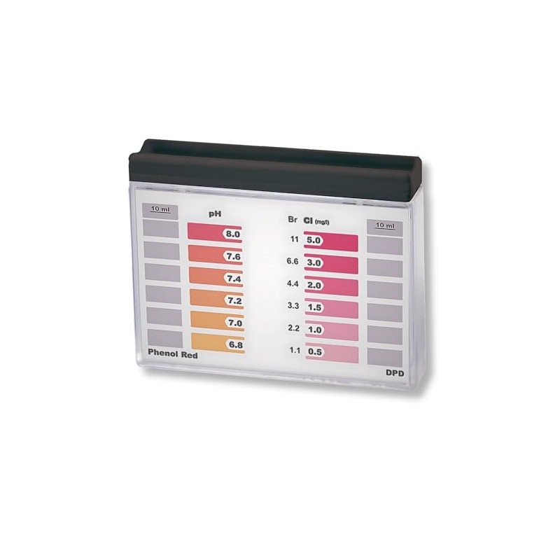 Rapid Method Water Tester, Chlorine pH, Double Measuring Chamber, Display