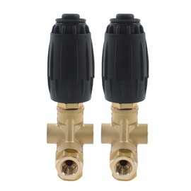kimllier VRT3-310 Unloader Valve 10.5 GPM 4500 PSI 3/8" 2Pcs Replacement for Use with Many Pressure Washers