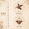 Humming Bird Rain Chain for Gutters, 8.5ft Hummingbird & Lotus