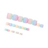 SINHOT Colorful Press onToenails Matte Fake Toe Nails Glue on