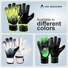 HO Soccer Force Green Unisex Adult Goalkeeper Gloves, Black/Lime, 7