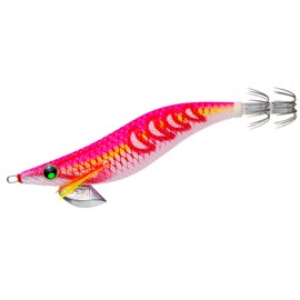 Yo-Zuri Squid Jig, Aori-Q, Search, Double Glow, No. 2.5, DLP: 14, Pink