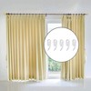 XUTONG 150PCS Curtain Hooks, Metal Drapery Rings and Plastic Hooks,