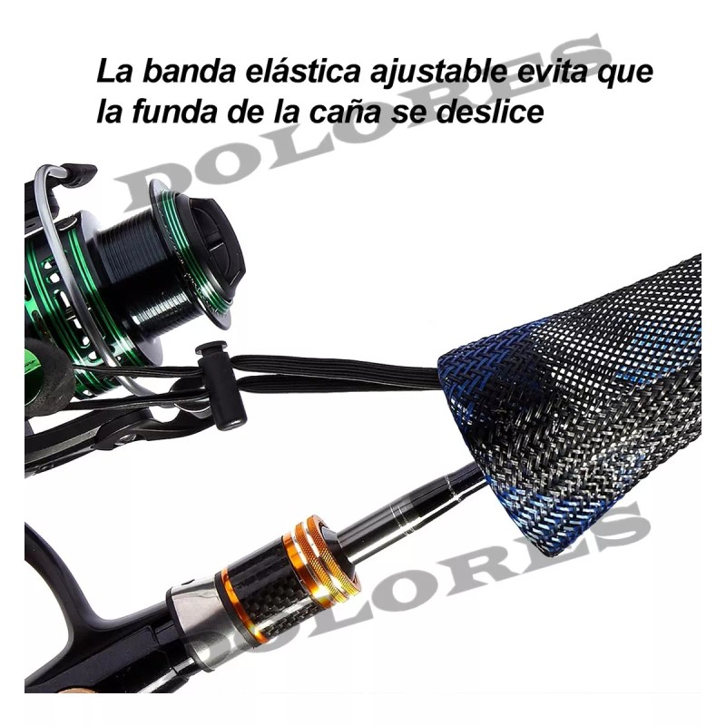 Dolores 2pcs Funda Protección Caña Pescar Protege Accesorios 170cm
