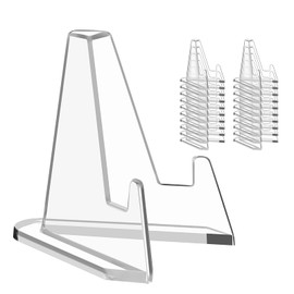 Reastar Reastar Card Display Stand, 20 Pack Small Easel Stand, Acrylic Picture Holder Stands, for Challenge Coin Graded Card Sports Card Trading Card PSA Card Baseball Card (2.2 Inch Tall)