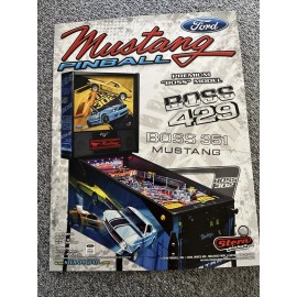 MUSTANG PREMIUM BOSS 429 Original Game Pinball Machine Flyer Auto Race New