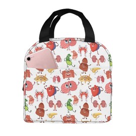 ZBDSKLEX Nurse Theme Lunch Bag for Women Insulated Tote Bag Reusable Cooler Lunch Box for Work Picnic Travel