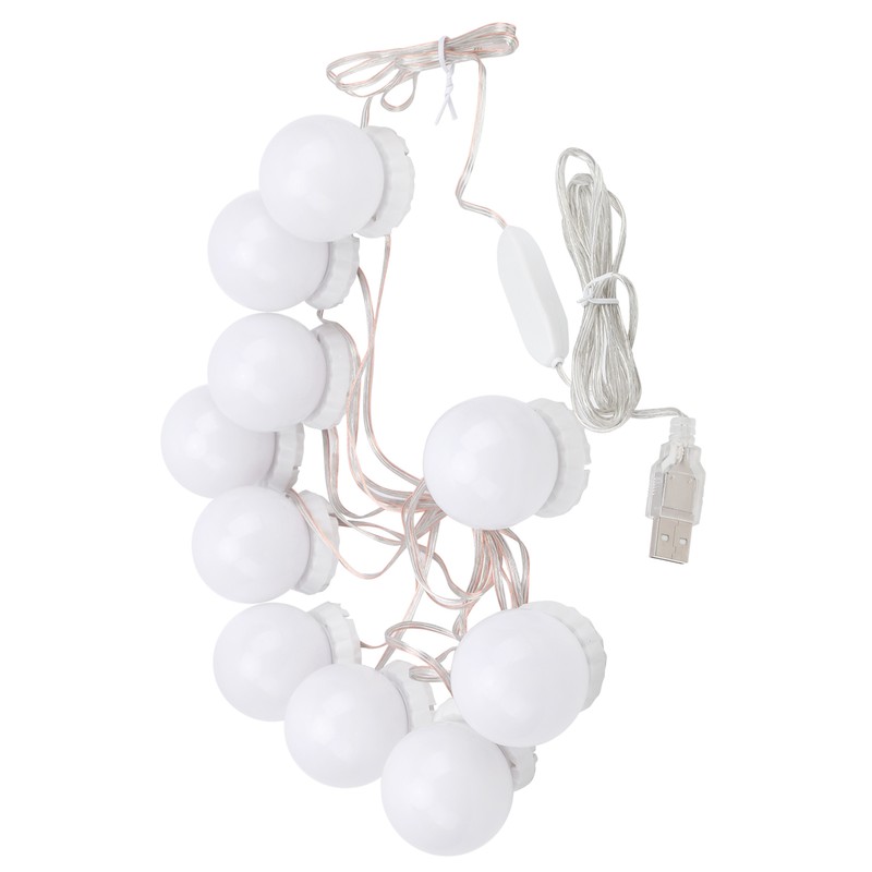 LED Mirror Lights Kit Stick on 3 Color Temperature Makeup