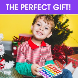 Pop it Fidget Sensory Learning Toy with ALPHABET and NUMBERS for TODDLERS and AUTISTIC Children, Ideal for Learning at Home, School, and Travel. Educational Stress Relief Toy That Makes Learning Fun