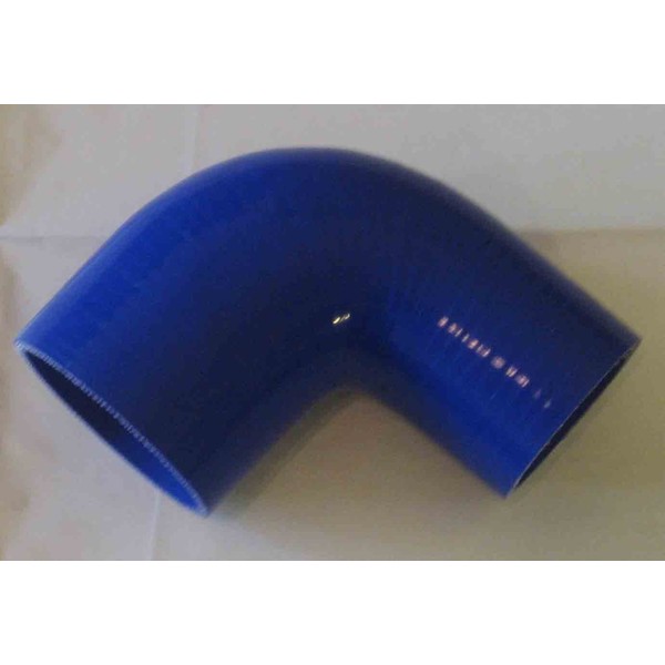 Blue 2" to 2.5 Inch 90 Degree Silicone Elbow Reducer