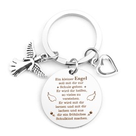 First Day of School Gift, Guardian Angel Keyring, First Day of School Gifts for First Day of School, Girls Gift, Birthday Gift, First Day of School Gifts, Boys Girls Gift Ideas, School Cone Filling,