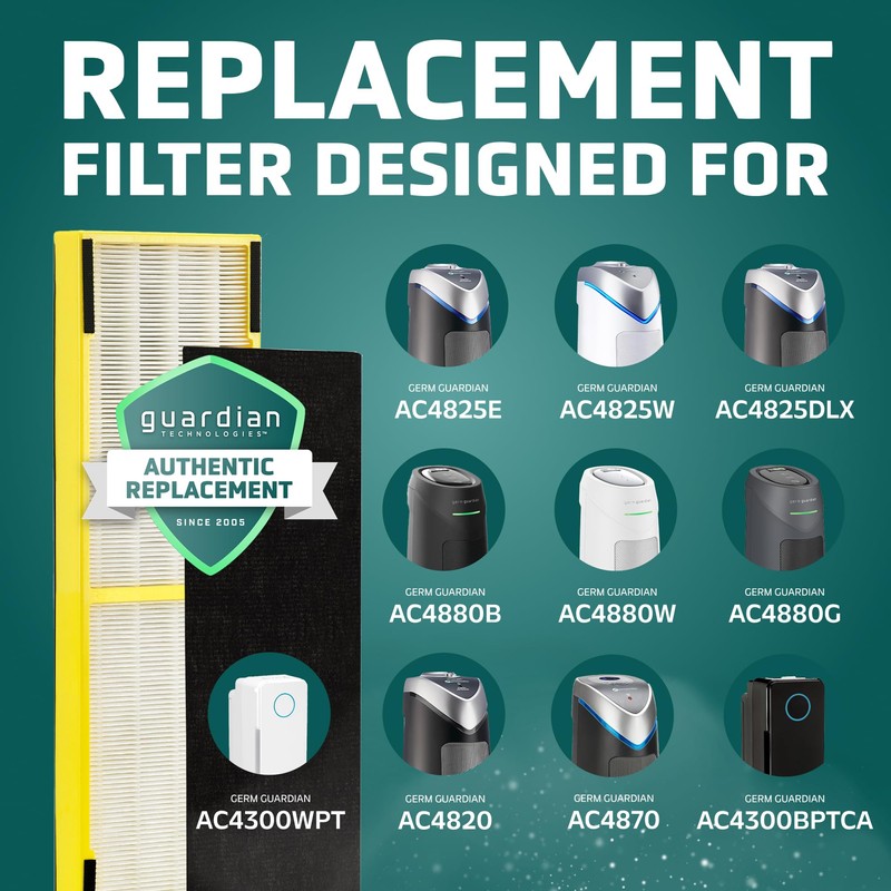 GermGuardian Filter B HEPA Pure Genuine Air Purifier Filter, Removes