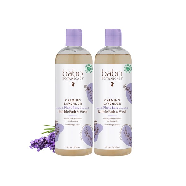 Babo Botanicals Calming Lavender 2-in-1 Bubble Bath & Wash -
