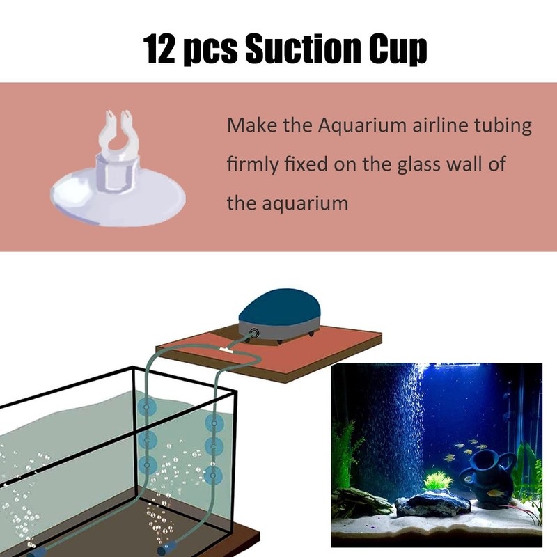 Aquarium Air Pump Accessories - Contains Airline Tubing, Control Valve,
