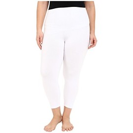 Yummie Women's Gloria Skimmer Cotton Stretch Shapewear Legging, White, Medium