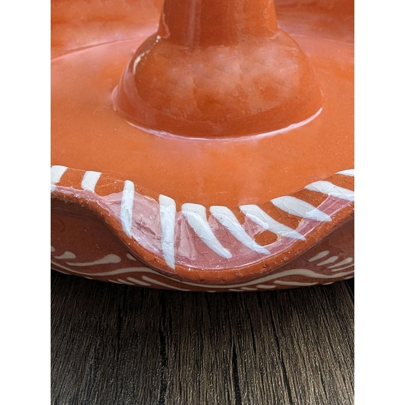 Portuguese Pottery Glazed Terracotta Clay Chicken Roaster