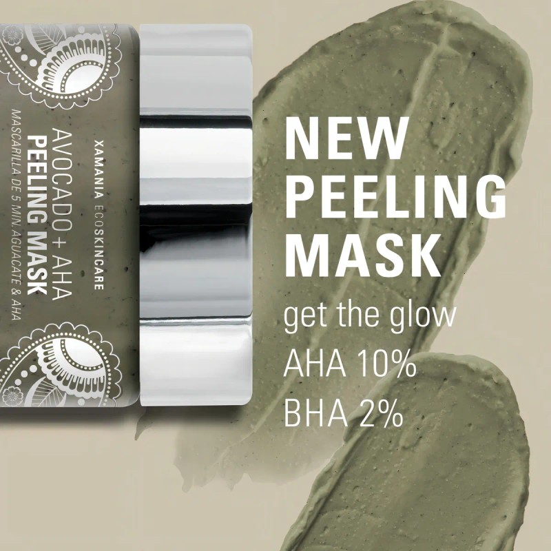 Peeling Mask Aguacate + Aha - Mascarilla Facial Xamania Tipo