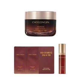 Chogongjin Yeongan Jean Sleep Cream 100ml + Revival Jin Essence 8ml + Youngan 2 Film 2 sheets / 초공진 영안 진 수면크림 100ml + 소생 진 에센스 8ml + 영안2종필름 2매