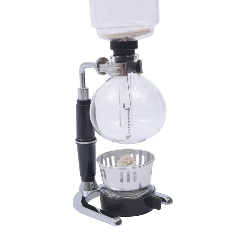 DUTTIETY Glass Siphon Coffee Maker, 360ml Tabletop Glass Siphon Pot