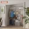 PROWORX 4-6 Ft Closet Organizer System, Adjustable Metal Wire White