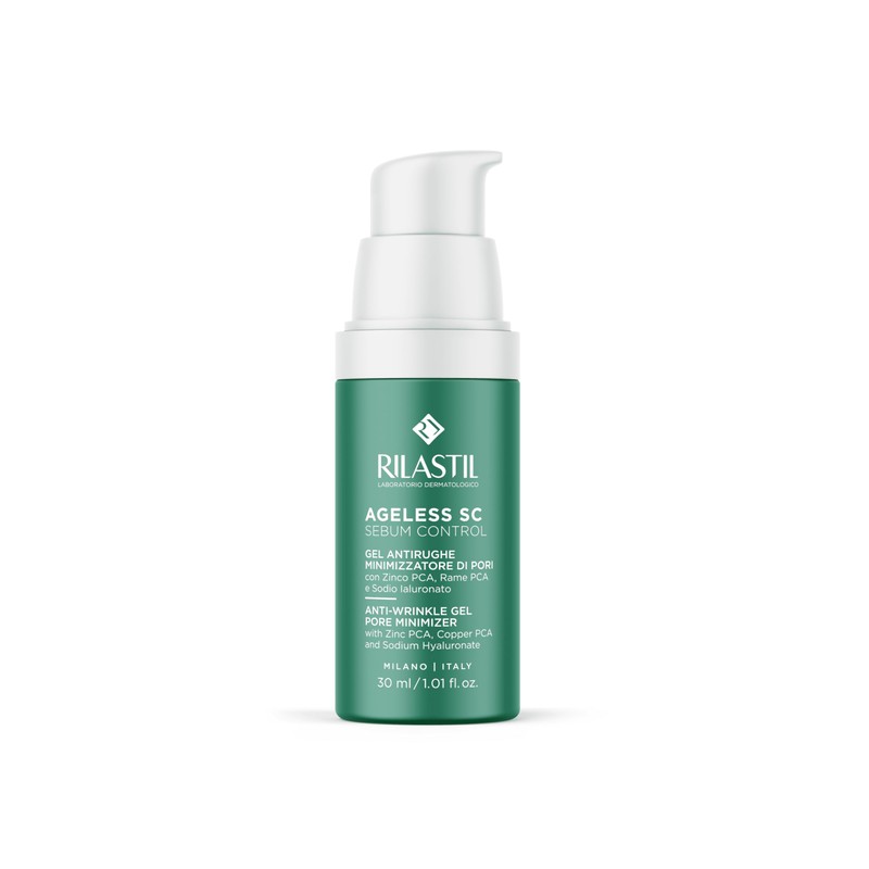 Rilastil Ageless SC Gel Antirughe Minimizzatore Di Pori, con Zinco