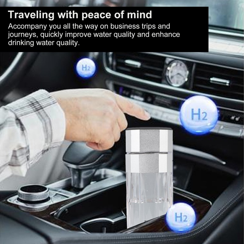 Hydrogen Water Bottle with Colorful Lights Platinum Titanium Electrode 2