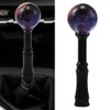 Blueshyhall Gear Knob Purple Round Ball with Stars Motif, Universal