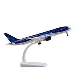 Bswath Model Plane 1:300 Scale Model Plane Azerbaijan 787 Model Aircraft Metal Alloy Die-cast Airplanes for Gift and Collection