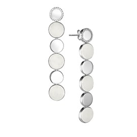 【KJADE】 White Jadeite Jade Silver Earrings《Grade A》《Price：$132》, Sterling Silver, jadeite