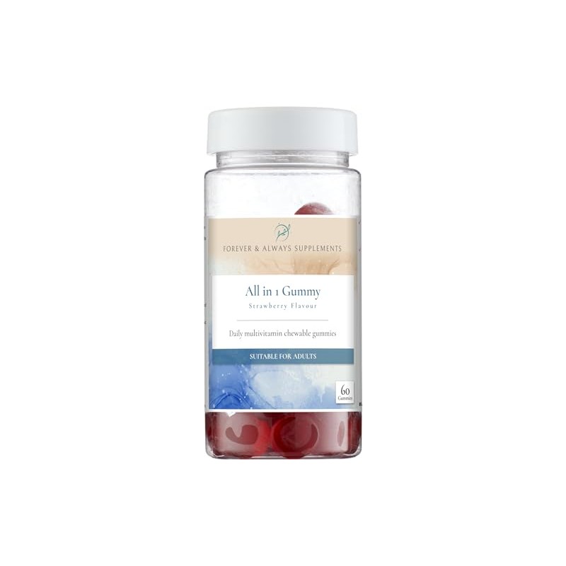 All in 1 Gummy Daily Multi-Vitamin & Mineral, Strawberry Flavour,
