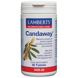 Lamberts Candaway Tablets – with Cinnamon, Olive Leaf & Fennel – Digestive Support & Gut Health – 60 Tablets