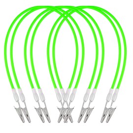 6 PCS Dental Bib Holder Clips Ball Tatto Chain Clip Red, Metal Napkin Towel Fixing Holders Adjustable Tattoo Bibs Holder, Easy to Use Lightweight (6, Fluorescent Green)