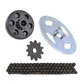 REBEKAMODS Go Kart Predator Centrifugal Clutch 3/4'' Bore 12T + 116L #35 Chain + 58T Rear Sprocket + 11T Motor Sprocket for Mini Bike ATV Quad Moped Buggy Dune Drift Trike