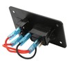Toggle Switch Panel 12‑24V On Off Aluminum Red LED Indicator
