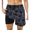 Suwangi Men's Swim Trunks Double Layer Beach Shorts Quick Dry