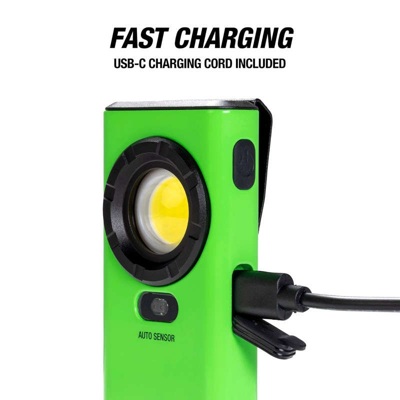 OEMTOOLS 32122 1200LM Flat Flashlight, Dual Mode Rechargeable Pocket Flashlight,