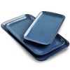 KOOV Rectangular Serving Tray, 14/12/10 Inch Large Serving Platter, Crockery