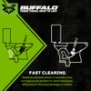 Buffalo Snake Toilet Plunger with Holder - Heavy Duty, Double