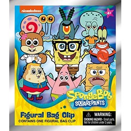 Nickelodeon Series 3 - Spongebob Squarepants - 3D Foam Figural Bag Clip in Blind Bag