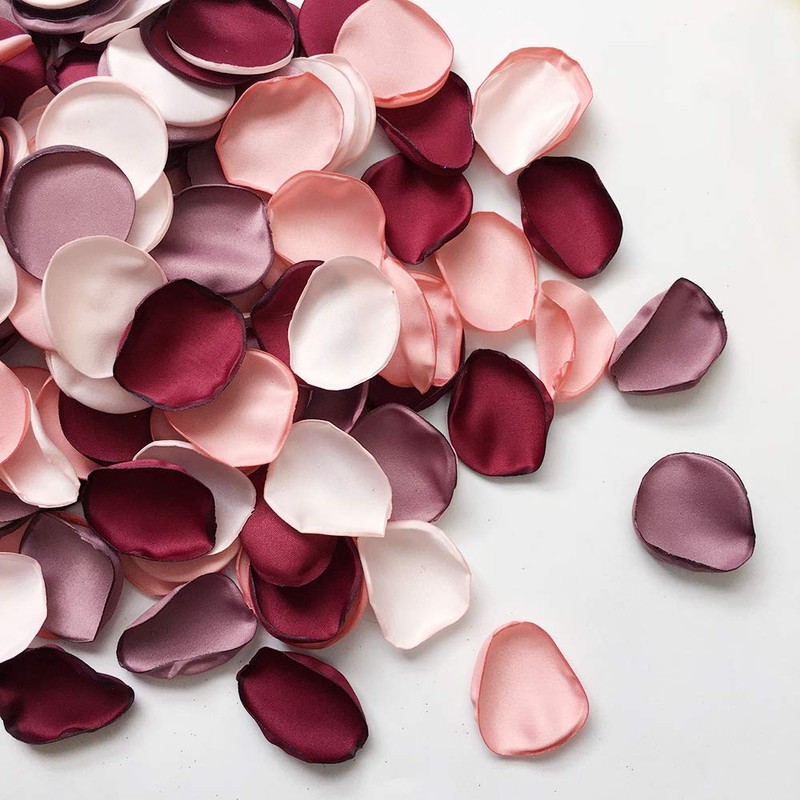 Flower Petals, Set of 200, Silk Fabric, Roses, Artificial Flowers,