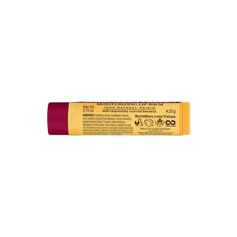 Burts Bees, Bálsamo labial Agua Fresca, 0.15 onzas, 1 unidad