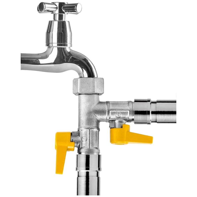 POFET T Distributor 1/2 Inch Made Of Brass With 2