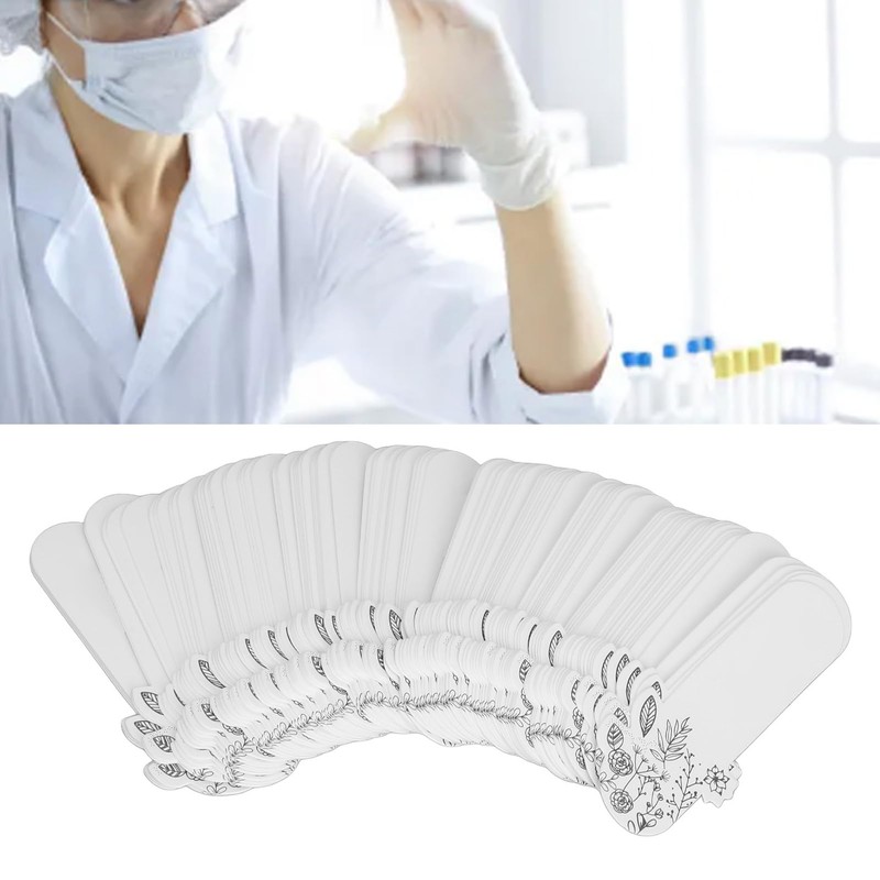 100 Pcs Perfume Test Strips 3.1 x 1.2in Disposable White