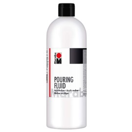 Pouring Fluid Acrylic Medium, Thin Liquid M for Casting Applications and Filling Techniques - Improves the Gradient Properties of Acrylic Paints - Non-Yellowing, 750 ml, White