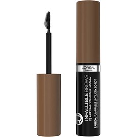 L'Oreal Paris Infallible Volumizing 24H Wear Brow Mascara, Long Lasting Eyebrow Makeup for 2X Fuller Eyebrows, 6.0 Light Brunette, 0.13 Fl Oz