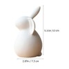 PRETYZOOM Ceramics Bunny Figurine Easter White Bunny Figurines Home Decor